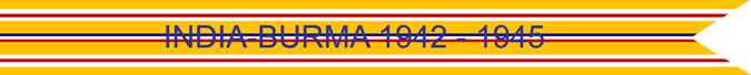 India-Burma 1942–1945 U.S. Army Asiatic-Pacific Theater campaign Streamer India-Burma 1942–1945 U.S. Army Asiatic-Pacific Theater campaign Streamer